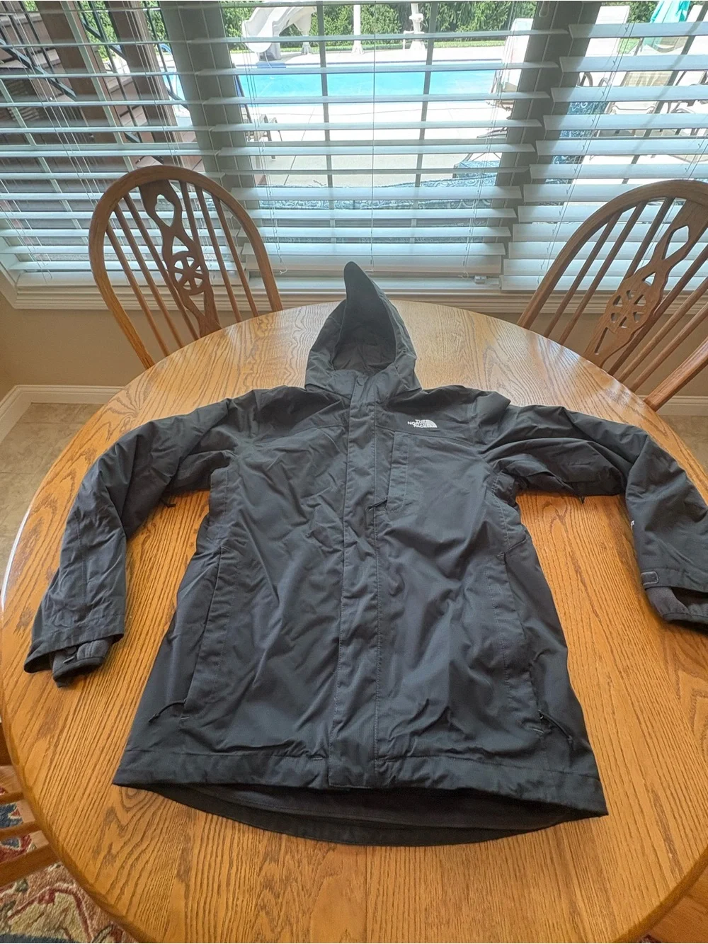 The North Face Men’s S Black DryVent 3-in-1 Triclimate Jacket Gray Fleece Liner